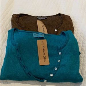 NWT Michael stars long sleeve maternity tunic OS